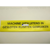 Sticker 1 Machine uitsluitend in gesloten ruimten gebruiken