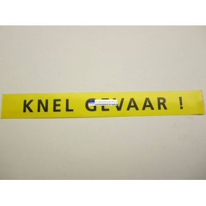 Sticker 3 Knel Gevaar