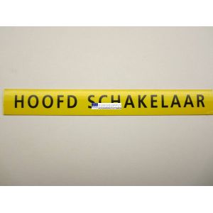 Sticker 9 Hoofd Schakelaar